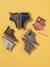 Boots enfant fille cuir détails festons lot beige+marine+marron+noir+taupe 27 - vertbaudet enfant 