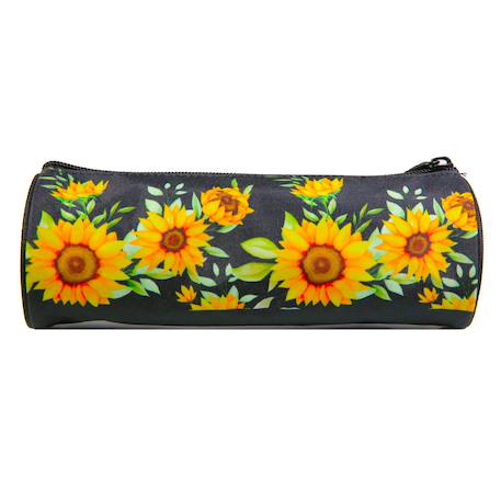 Trousse scolaire ronde offshore  tournesols Noir 4 - vertbaudet enfant 