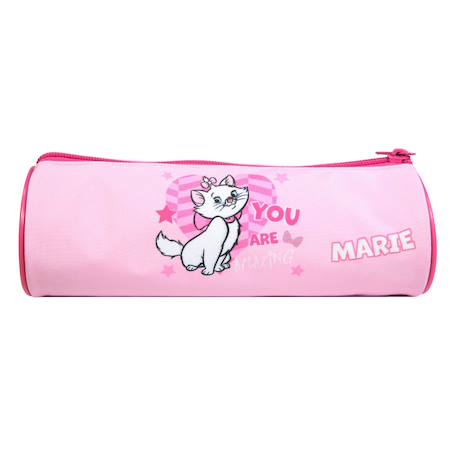 Trousse scolaire ronde disney marie les aristochats Rose 4 - vertbaudet enfant 