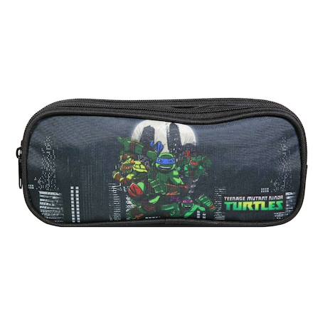 Trousse scolaire rectangulaire tortues ninja Noir 1 - vertbaudet enfant 