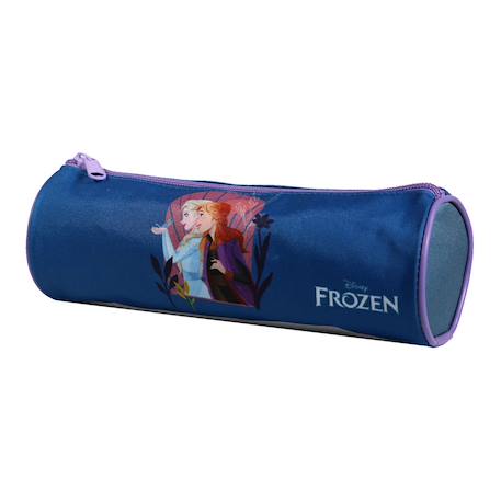 Trousse scolaire ronde disney la reine des neiges frozen Bleu 2 - vertbaudet enfant 