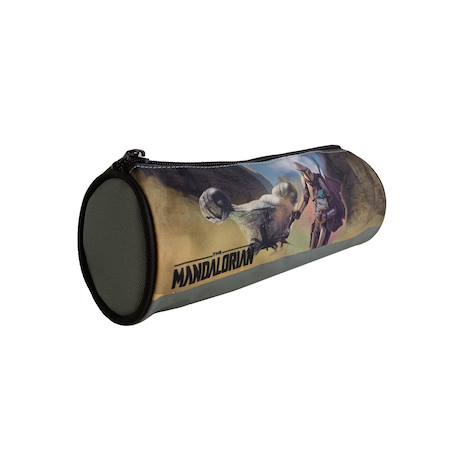 Trousse scolaire ronde star wars / the mandalorian Gris 2 - vertbaudet enfant 
