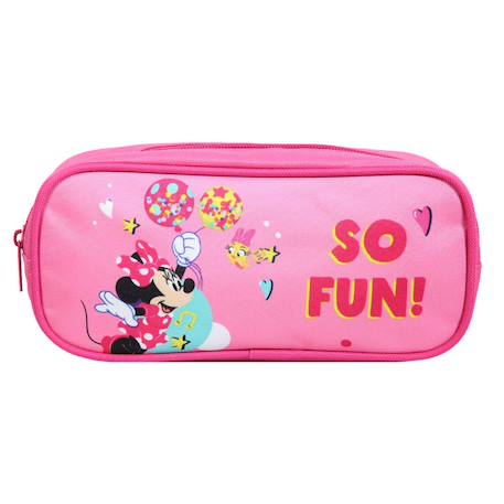 Trousse scolaire rectangulaire disney minnie  fun Rose 1 - vertbaudet enfant 