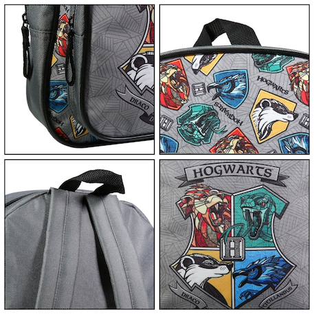 Sac à dos avec poche maternelle harry potter Gris 6 - vertbaudet enfant 