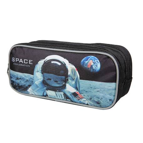 Trousse scolaire rectangulaire nasa astronaute Noir 1 - vertbaudet enfant 