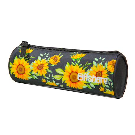 Trousse scolaire ronde offshore  tournesols Noir 2 - vertbaudet enfant 