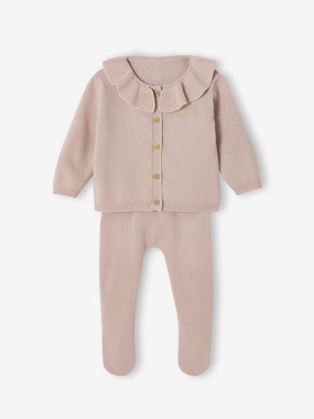 Ensemble naissance laine et cachemire personnalisable blush 4 - vertbaudet enfant 