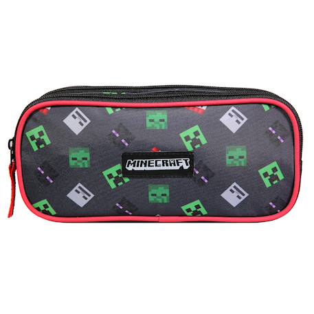 Trousse scolaire rectangulaire minecraft Noir 1 - vertbaudet enfant 