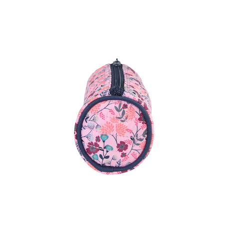 Trousse scolaire ronde à fleurs Rose 3 - vertbaudet enfant 