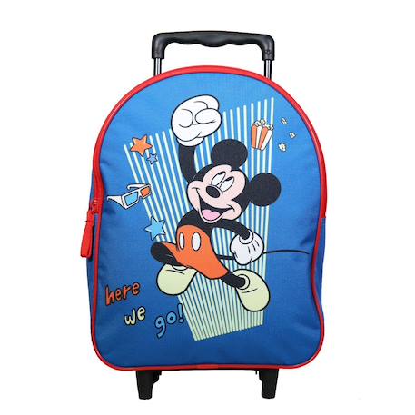 Sac à dos à roulettes maternelle disney mickey Bleu 1 - vertbaudet enfant 