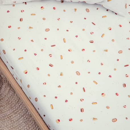 Drap housse coton bio pour lit bébé gourmandises Gourmandises 1 - vertbaudet enfant 