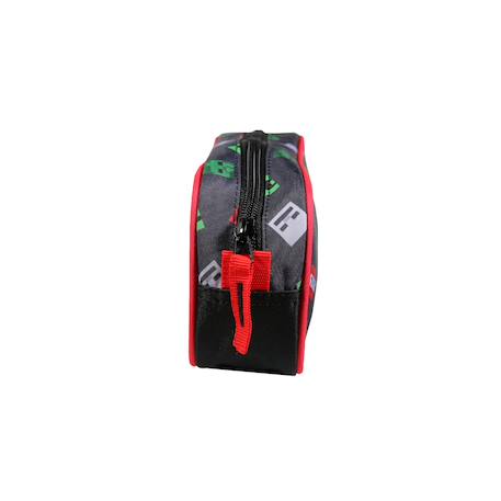 Trousse scolaire rectangulaire minecraft Noir 3 - vertbaudet enfant 