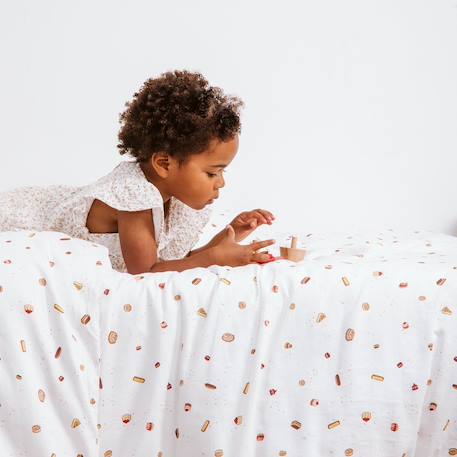 Housse de couette coton bio 1 personne gourmandises Gourmandises 4 - vertbaudet enfant 
