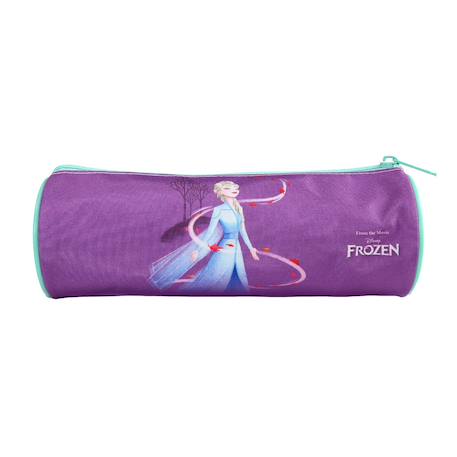 Trousse scolaire ronde la reine des neiges Violet 4 - vertbaudet enfant 