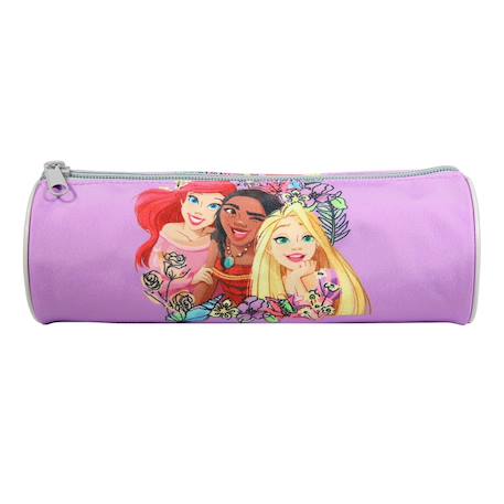 Trousse scolaire ronde disney princesses Violet 1 - vertbaudet enfant 