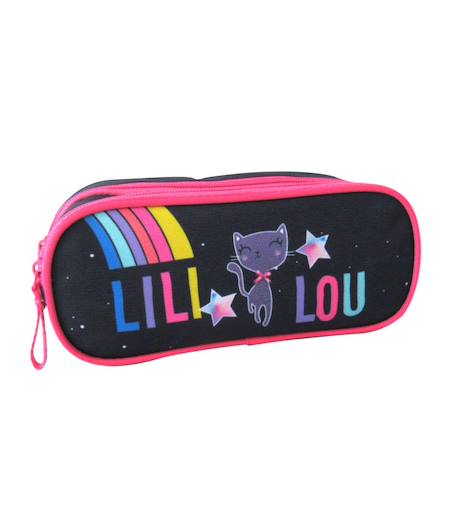 Trousse scolaire rectangulaire lililou Bleu 2 - vertbaudet enfant 