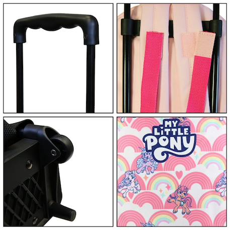 Sac à dos à roulettes  maternelle my little pony Rose 6 - vertbaudet enfant 