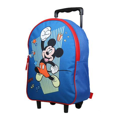 Sac à dos à roulettes maternelle disney mickey Bleu 2 - vertbaudet enfant 