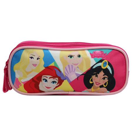 Trousse scolaire rectangulaire disney princesses Rose 1 - vertbaudet enfant 