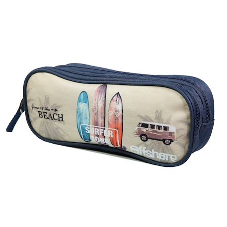 Trousse scolaire rectangulaire offshore van & surf Beige 2 - vertbaudet enfant 
