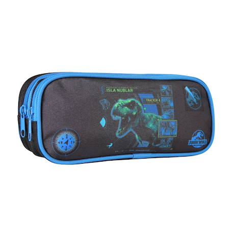 Trousse scolaire rectangulaire jurassic world Noir 2 - vertbaudet enfant 