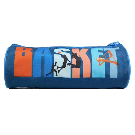 Trousse scolaire ronde phileas basket Bleu 4 - vertbaudet enfant 