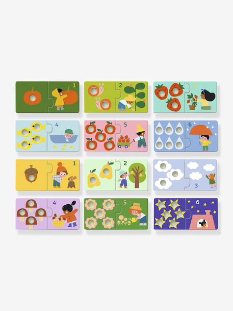 Puzzle Duo premiers chiffres vert 2 - vertbaudet enfant 