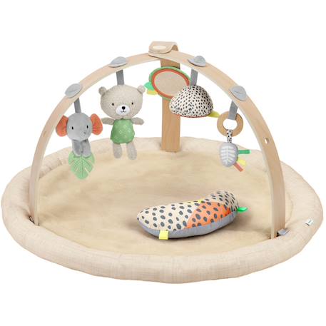 Tapis d'éveil en laine d'agneau every season Beige, vert, orange 1 - vertbaudet enfant 
