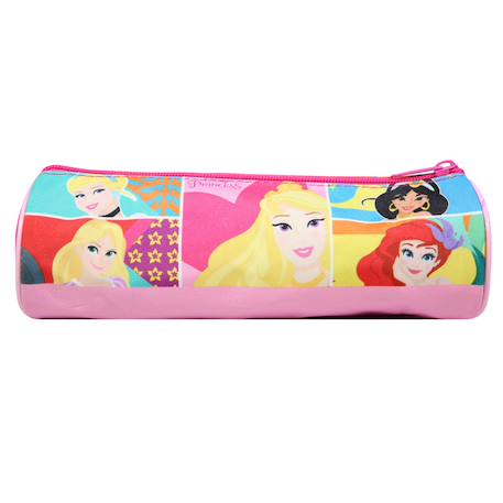 Trousse scolaire ronde princesses Rose 4 - vertbaudet enfant 