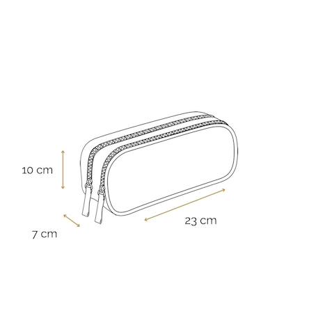 Trousse scolaire rectangulaire vorax tigre Noir 5 - vertbaudet enfant 
