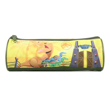 Trousse scolaire ronde jurassic world Jaune 1 - vertbaudet enfant 