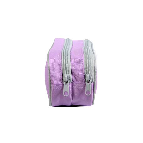 Trousse scolaire rectangulaire princesses  fleurs Violet 3 - vertbaudet enfant 