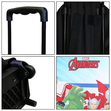 Sac à dos à roulettes maternelle marvel avengers Multicolore 6 - vertbaudet enfant 