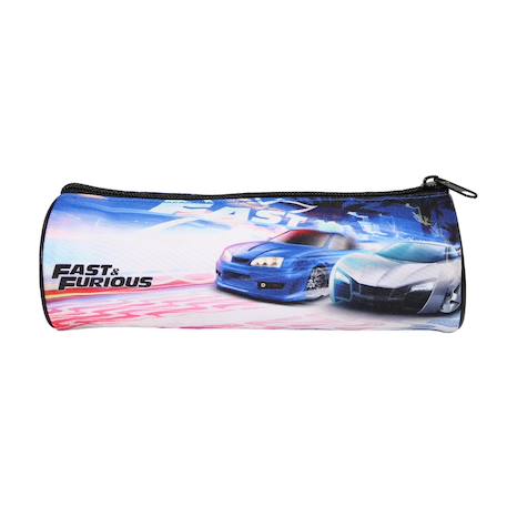 Trousse scolaire ronde fast and furious Noir 4 - vertbaudet enfant 