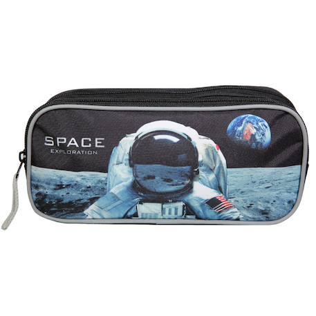 Trousse scolaire rectangulaire nasa astronaute Noir 2 - vertbaudet enfant 