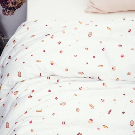 Housse de couette coton bio 1 personne gourmandises Gourmandises 2 - vertbaudet enfant 