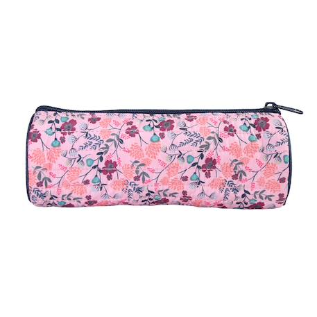 Trousse scolaire ronde à fleurs Rose 4 - vertbaudet enfant 