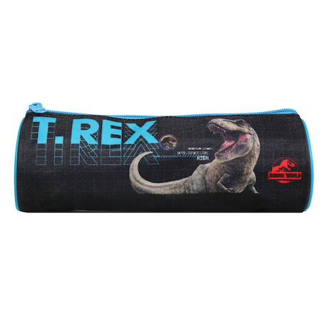 Trousse scolaire ronde jurassic world  t-rex Noir 1 - vertbaudet enfant 
