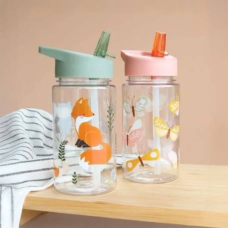 Gourde enfant ergonomique 450 ml Beige+Bleu+Gris+Jaune+Kaki+Noir+Rose+Vert de gris 43 - vertbaudet enfant 