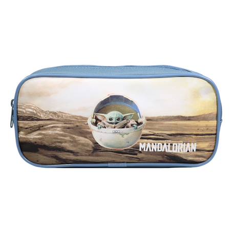 Trousse scolaire rectangulaire baby yoda star wars / the mandalorian Bleu 1 - vertbaudet enfant 