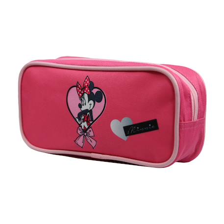 Trousse scolaire rectangulaire disney minnie cœur Rose 2 - vertbaudet enfant 
