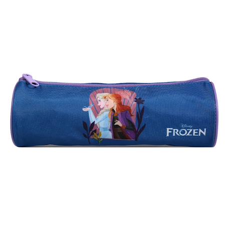 Trousse scolaire ronde disney la reine des neiges frozen Bleu 1 - vertbaudet enfant 