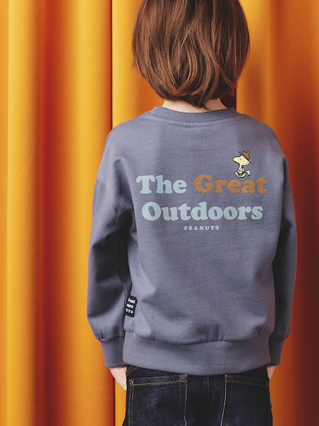 Sweat-shirt Snoopy Peanuts garçon bleu jean 7 - vertbaudet enfant 