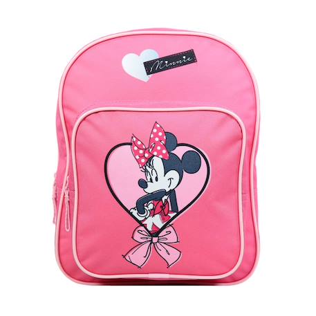 Sac à dos avec poche disney minnie coeur Rose 1 - vertbaudet enfant 