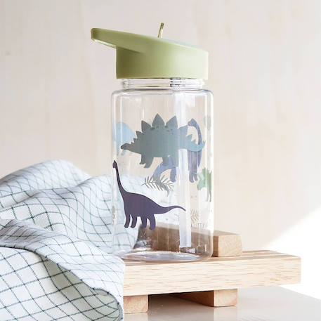 Gourde enfant ergonomique 450 ml Beige+Bleu+Gris+Jaune+Kaki+Noir+Rose+Vert de gris 45 - vertbaudet enfant 