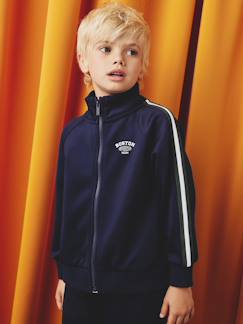 -Sweat garçon manches longues col montant