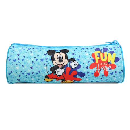 Trousse scolaire ronde disney mickey Bleu 4 - vertbaudet enfant 