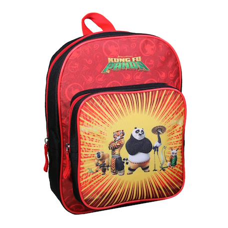 Sac à dos  avec poche maternelle  kung fu panda Rouge 2 - vertbaudet enfant 