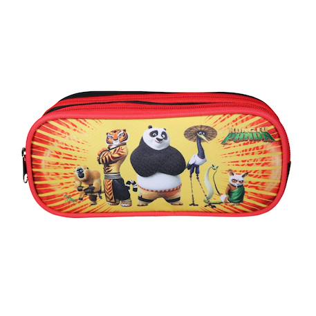 Trousse scolaire rectangulaire kung fu panda Rouge 1 - vertbaudet enfant 