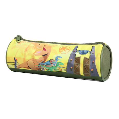 Trousse scolaire ronde jurassic world Jaune 2 - vertbaudet enfant 